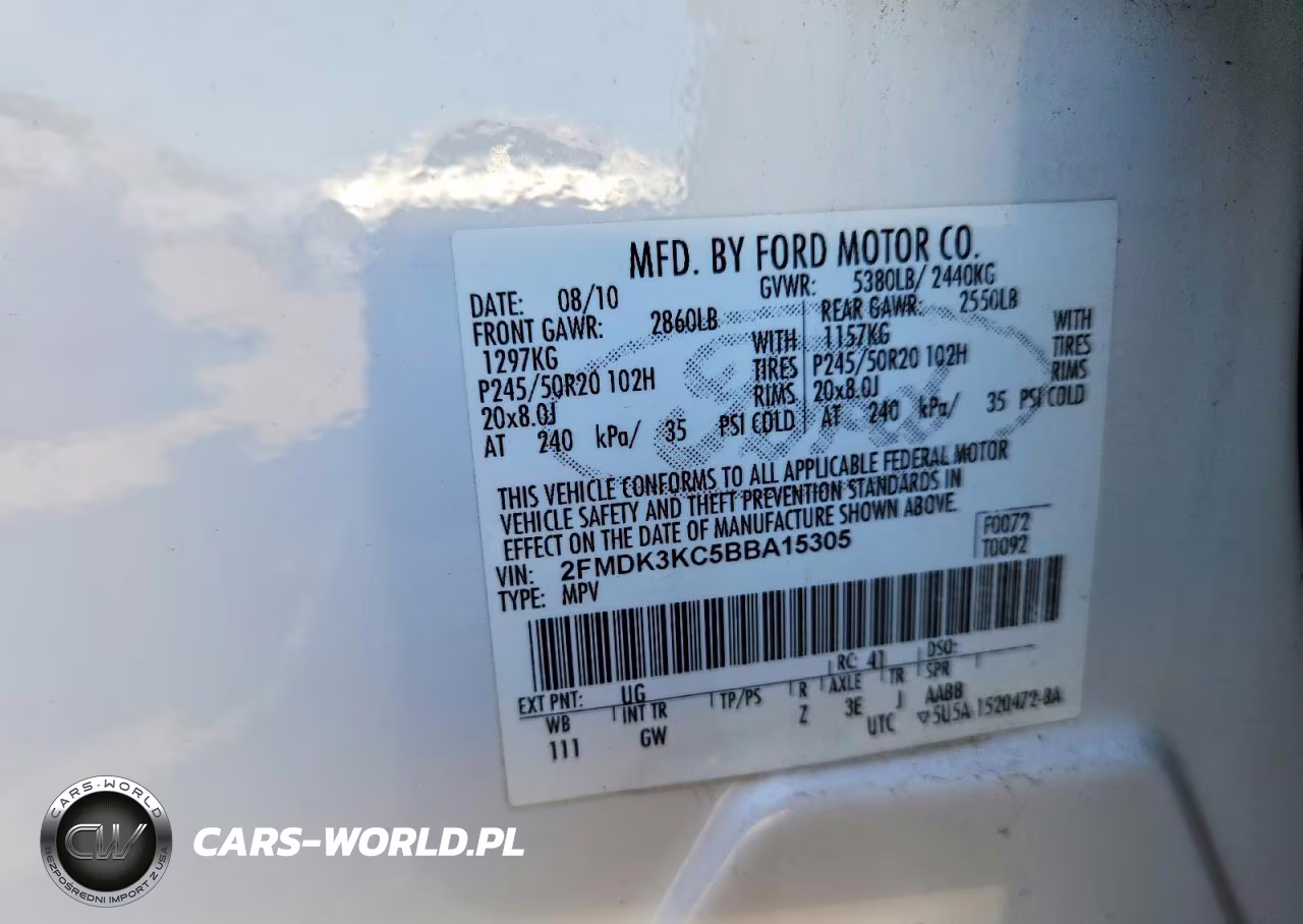 2011 Ford Edge Limited VIN:2FMDK3KC5BBA15305 - 13