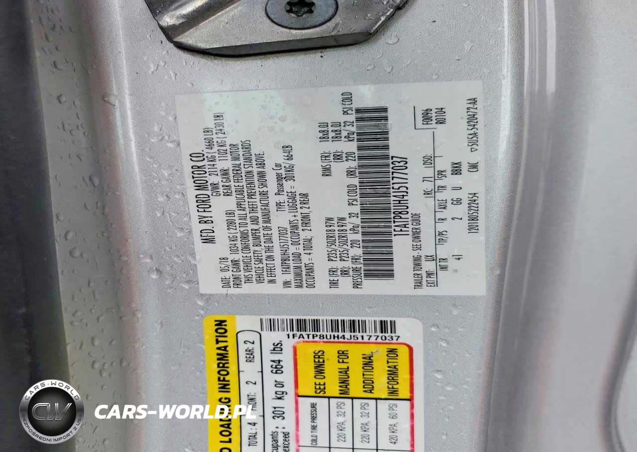 2018 Ford Mustang VIN:1FATP8UH4J5177037 - 12