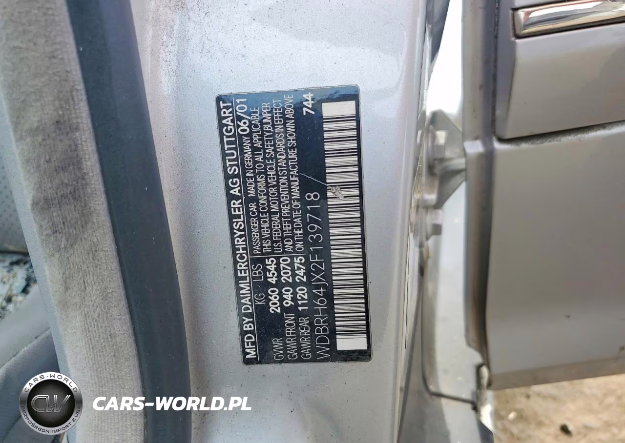 2002 Mercedes-Benz C 320 VIN:WDBRH64JX2F139718 - 12