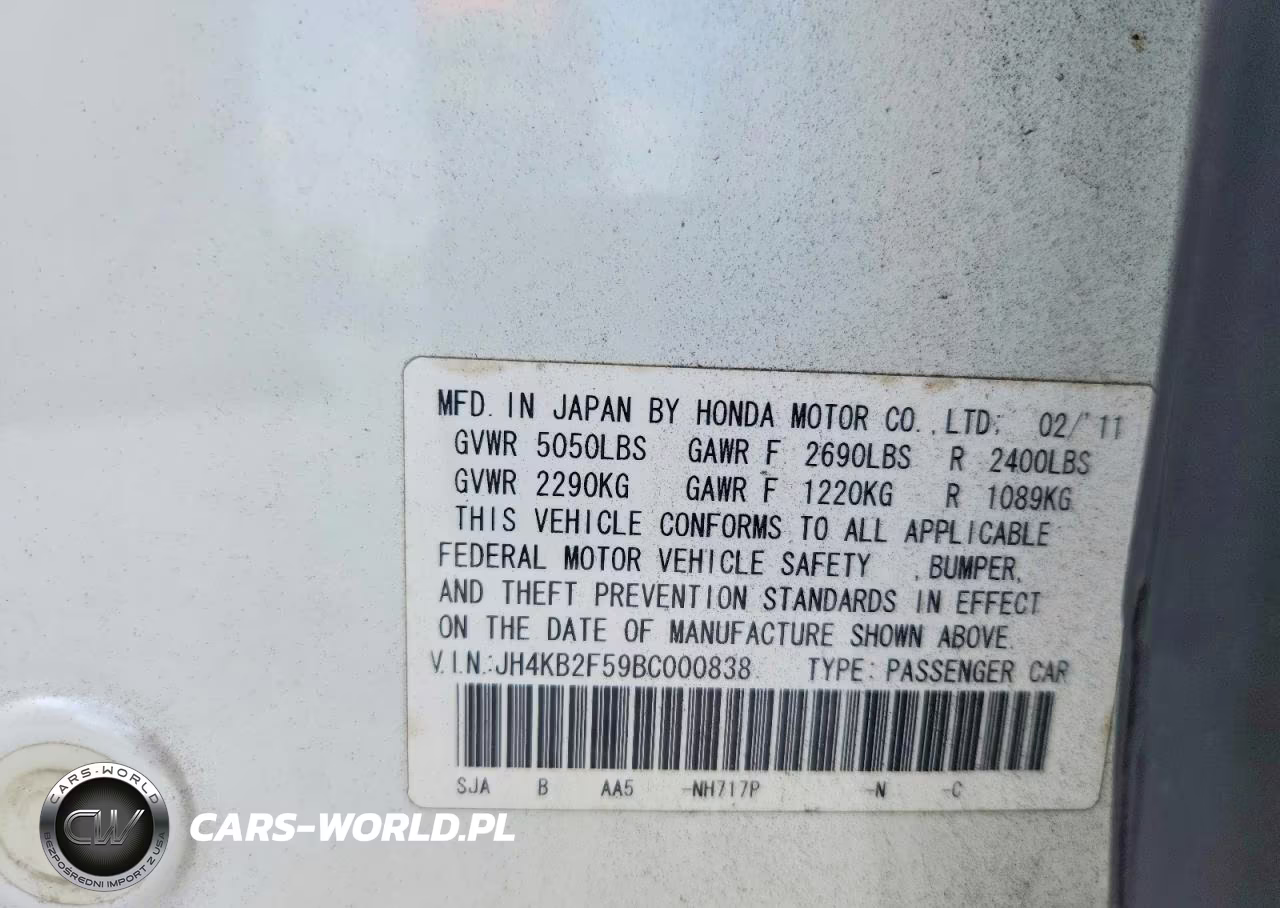 2011 Acura Rl VIN:JH4KB2F59BC000838 - 12