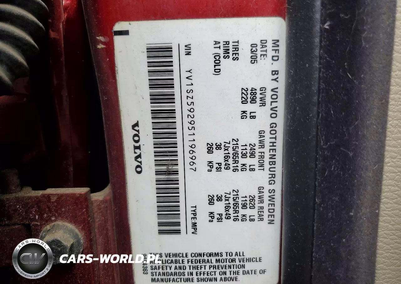 2005 Volvo Xc70 VIN:YV1SZ592951196967 - 12