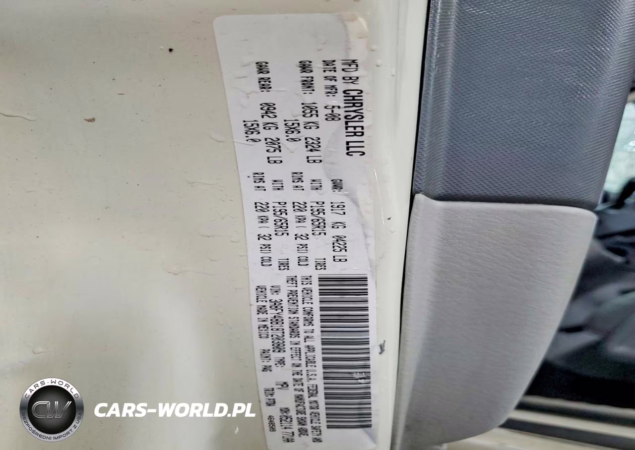 2008 Chrysler Pt Cruiser VIN:3A8FY48B18T203809 - 12