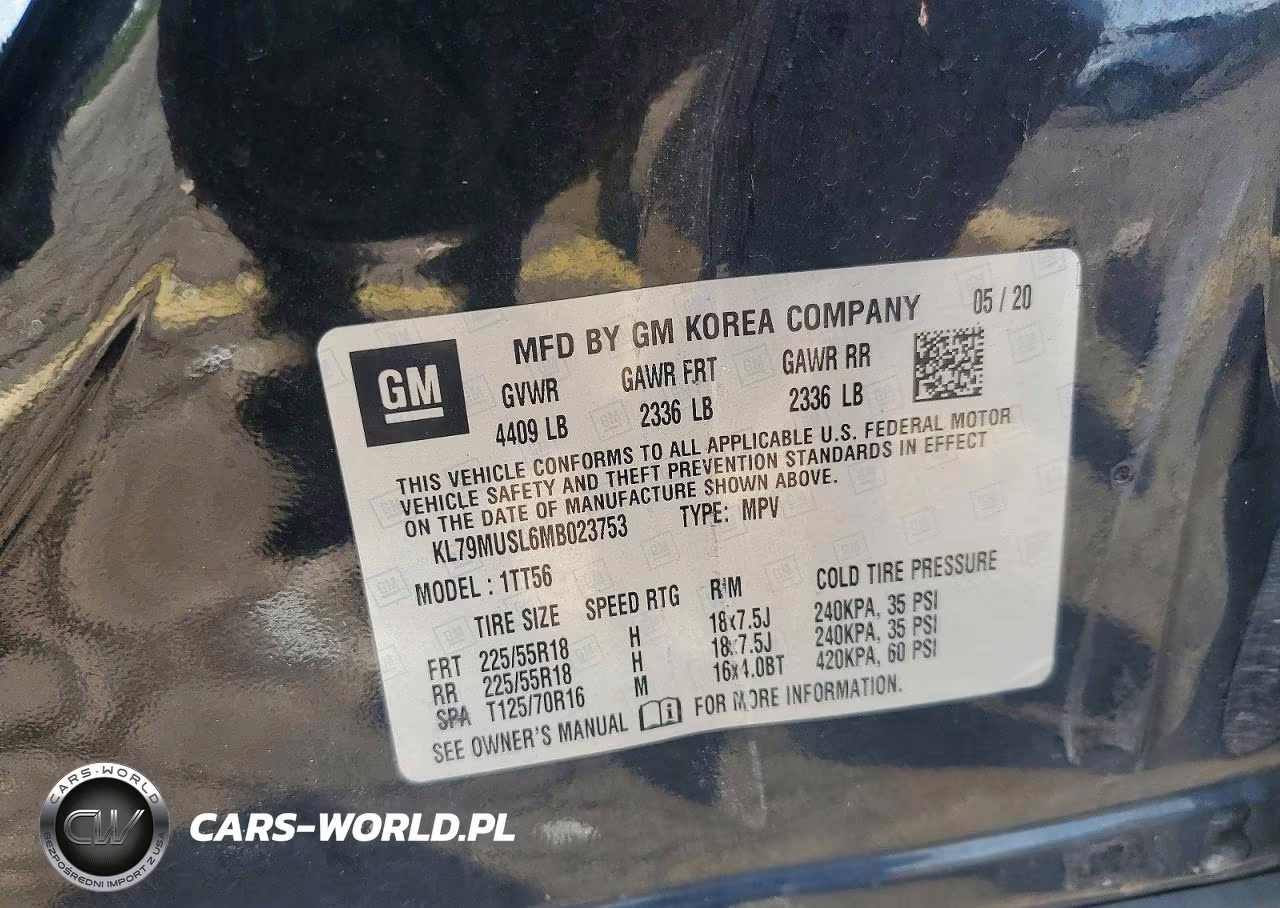 2021 Chevrolet Trailblazer Rs VIN:KL79MUSL6MB023753 - 13