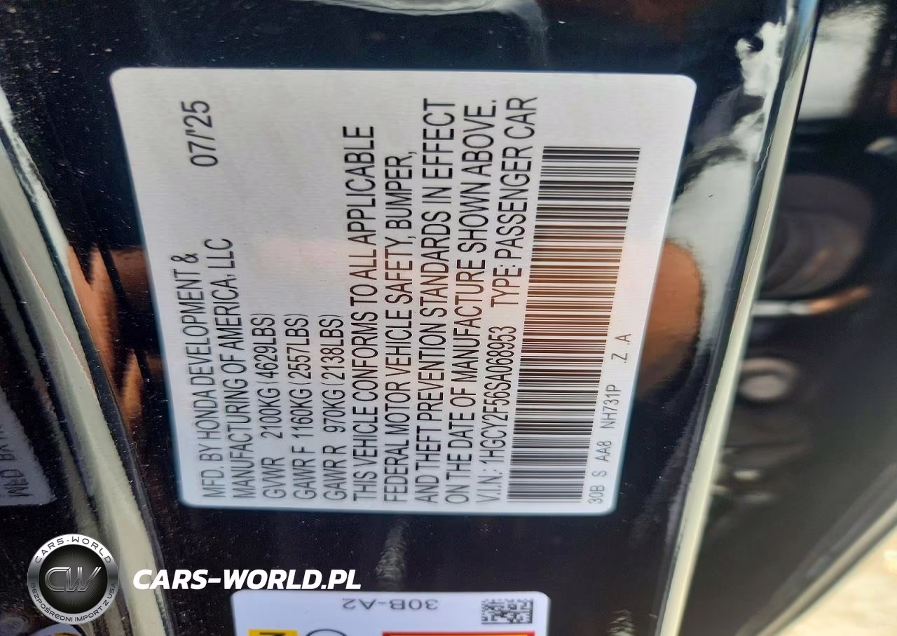 2025 Honda Accord Hybrid Sport VIN:1HGCY2F56SA068953 - 12
