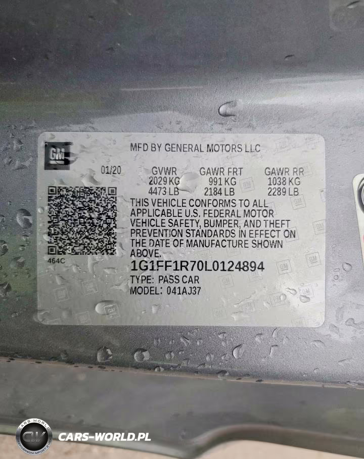 2020 Chevrolet Camaro Lz-Ss VIN:1G1FF1R70L0124894 - 12