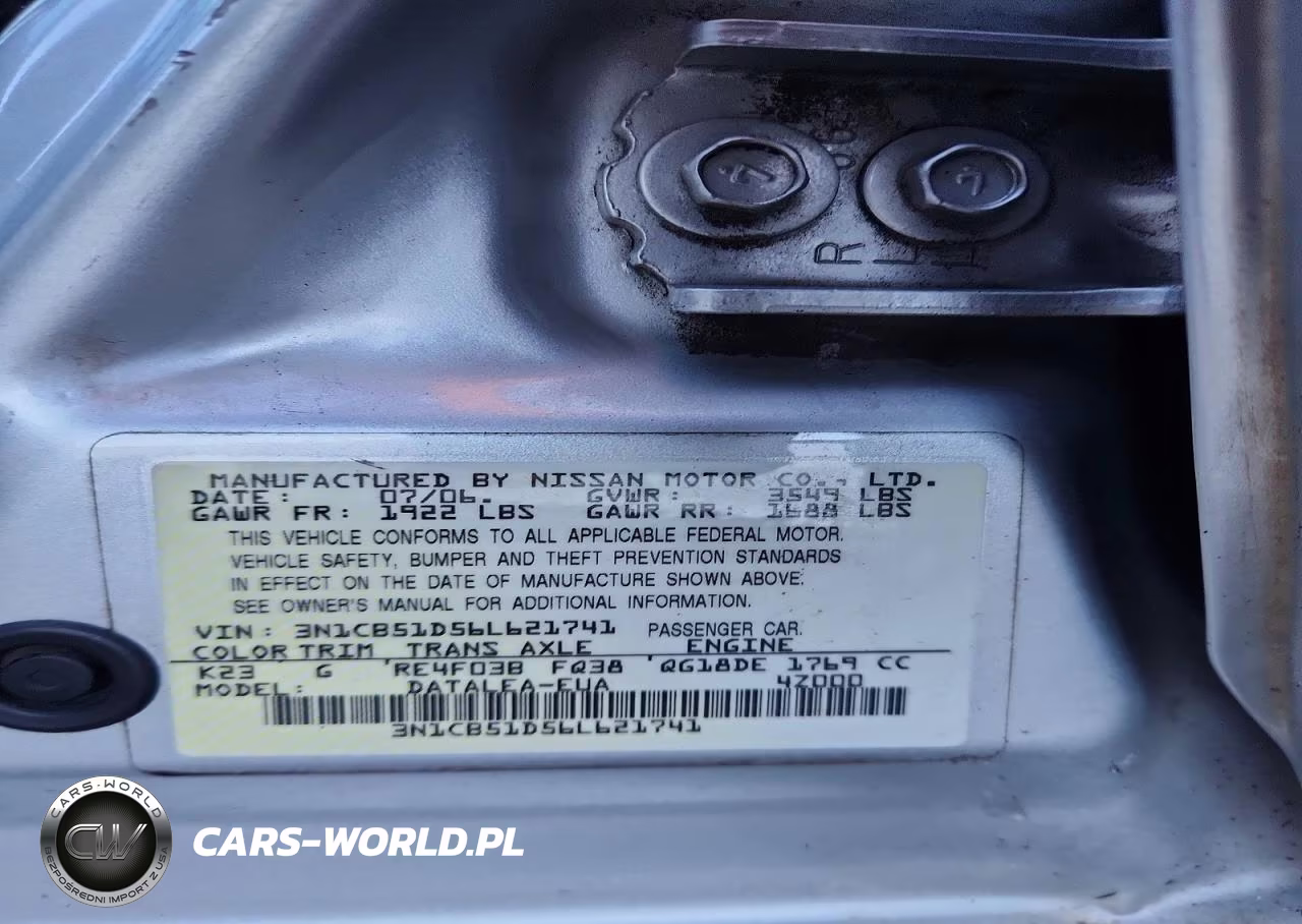 2006 Nissan Sentra 1.8-1.8S VIN:3N1CB51D56L621741 - 12