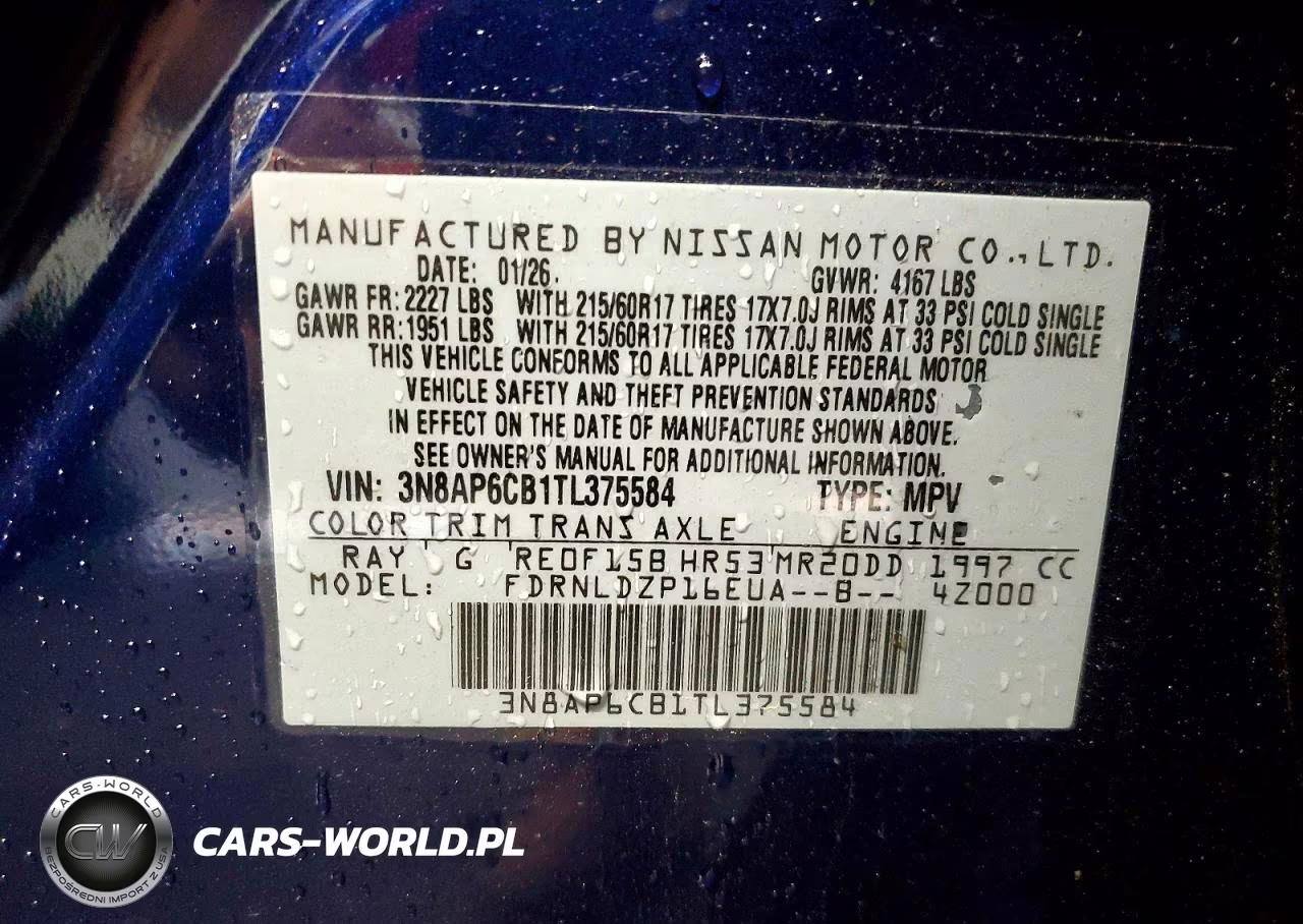 2026 Nissan Kicks Sv VIN:3N8AP6CB1TL375584 - 13