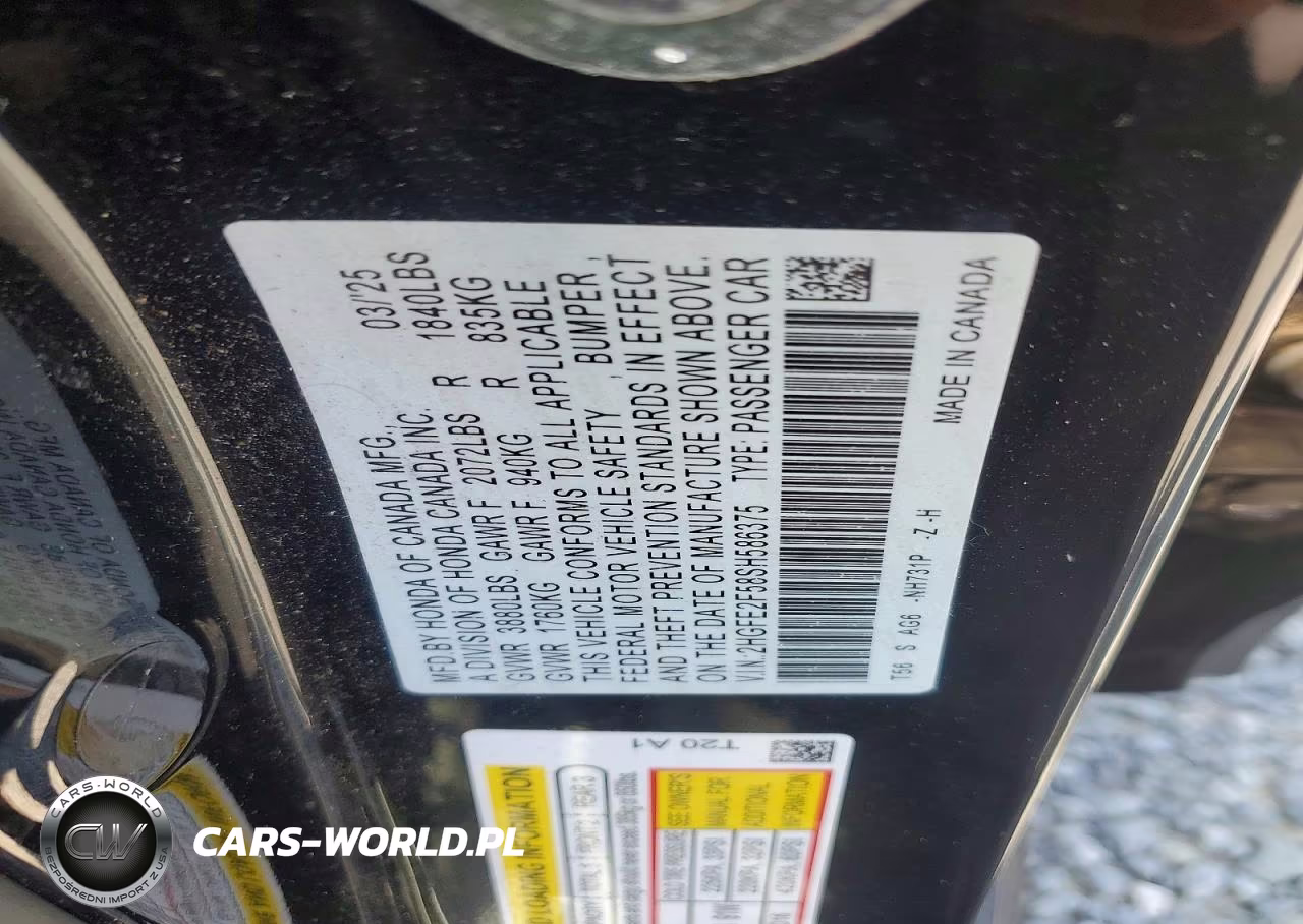 2025 Honda Civic Sport VIN:2HGFE2F58SH586375 - 12