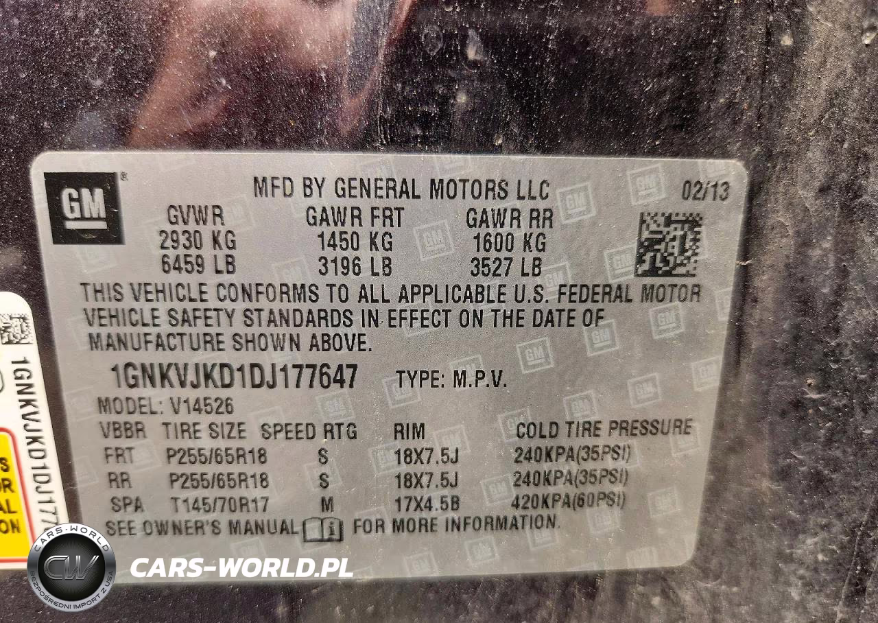 2013 Chevrolet Traverse Lt VIN:1GNKVJKD1DJ177647 - 13