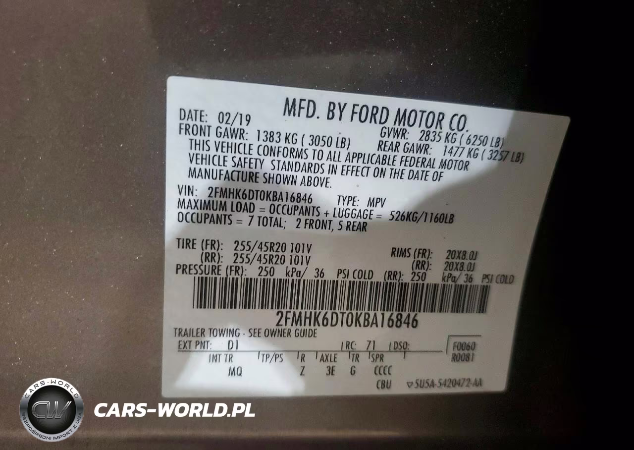 2019 Ford Flex Limited VIN:2FMHK6DT0KBA16846 - 13