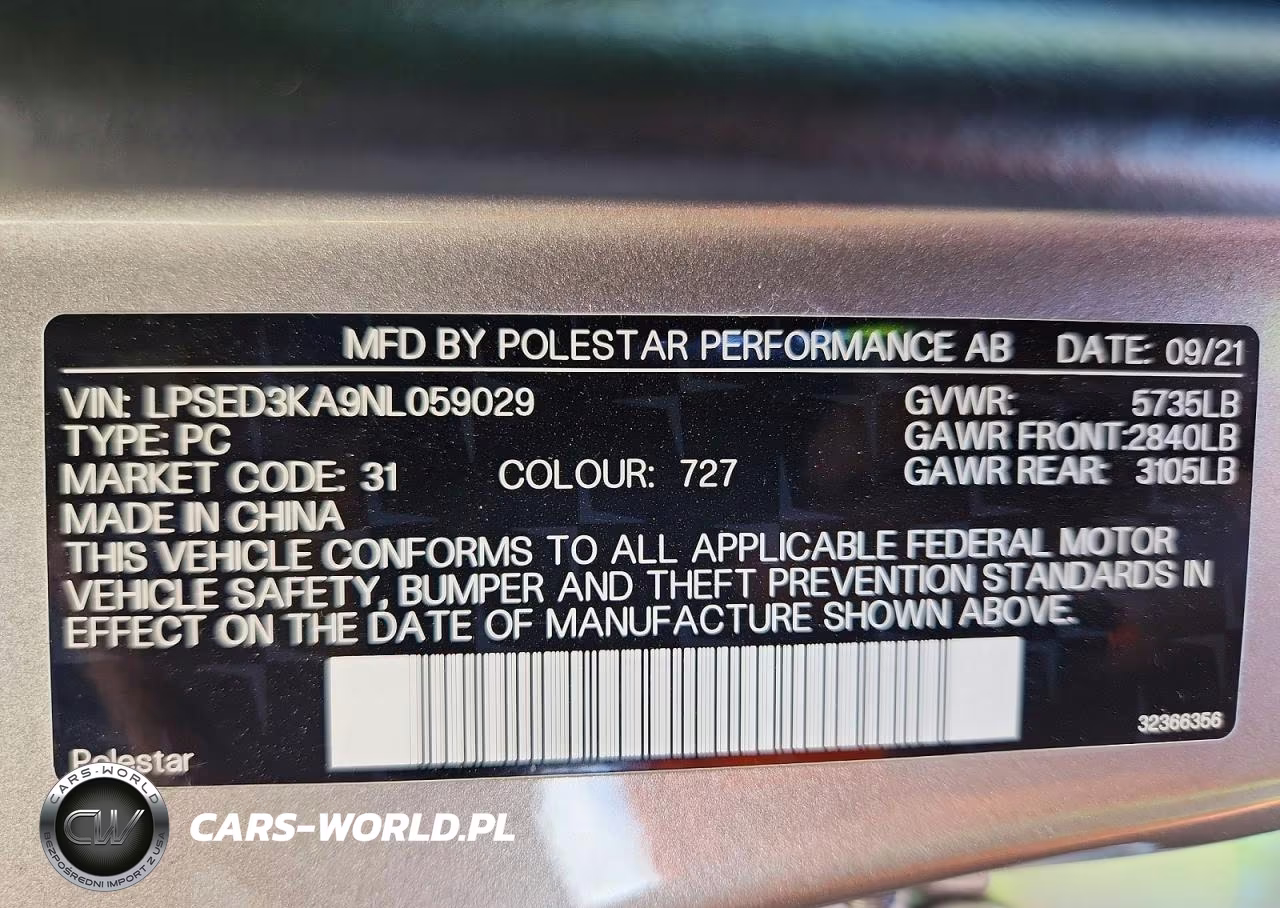 2022 Polestar 2 VIN:LPSED3KA9NL059029 - 13