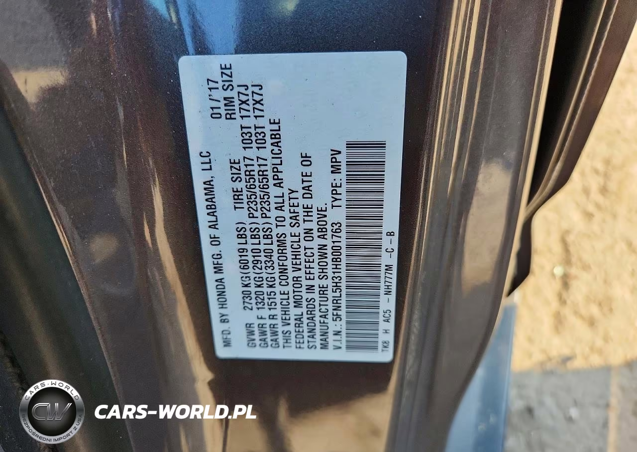 2017 Honda Odyssey Se VIN:5FNRL5H31HB001763 - 13