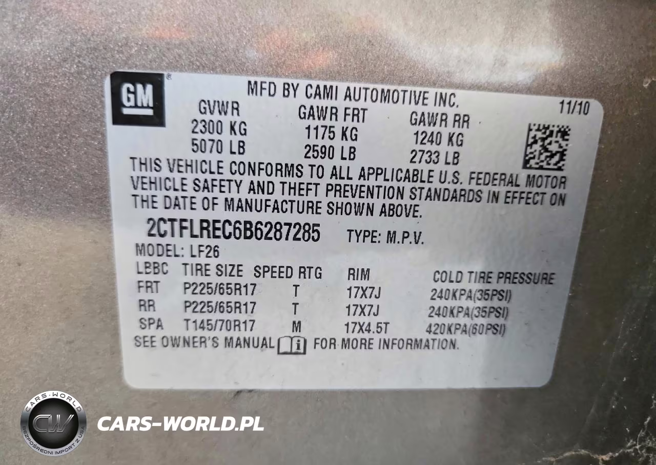 2011 GMC Terrain Sle VIN:2CTFLREC6B6287285 - 13
