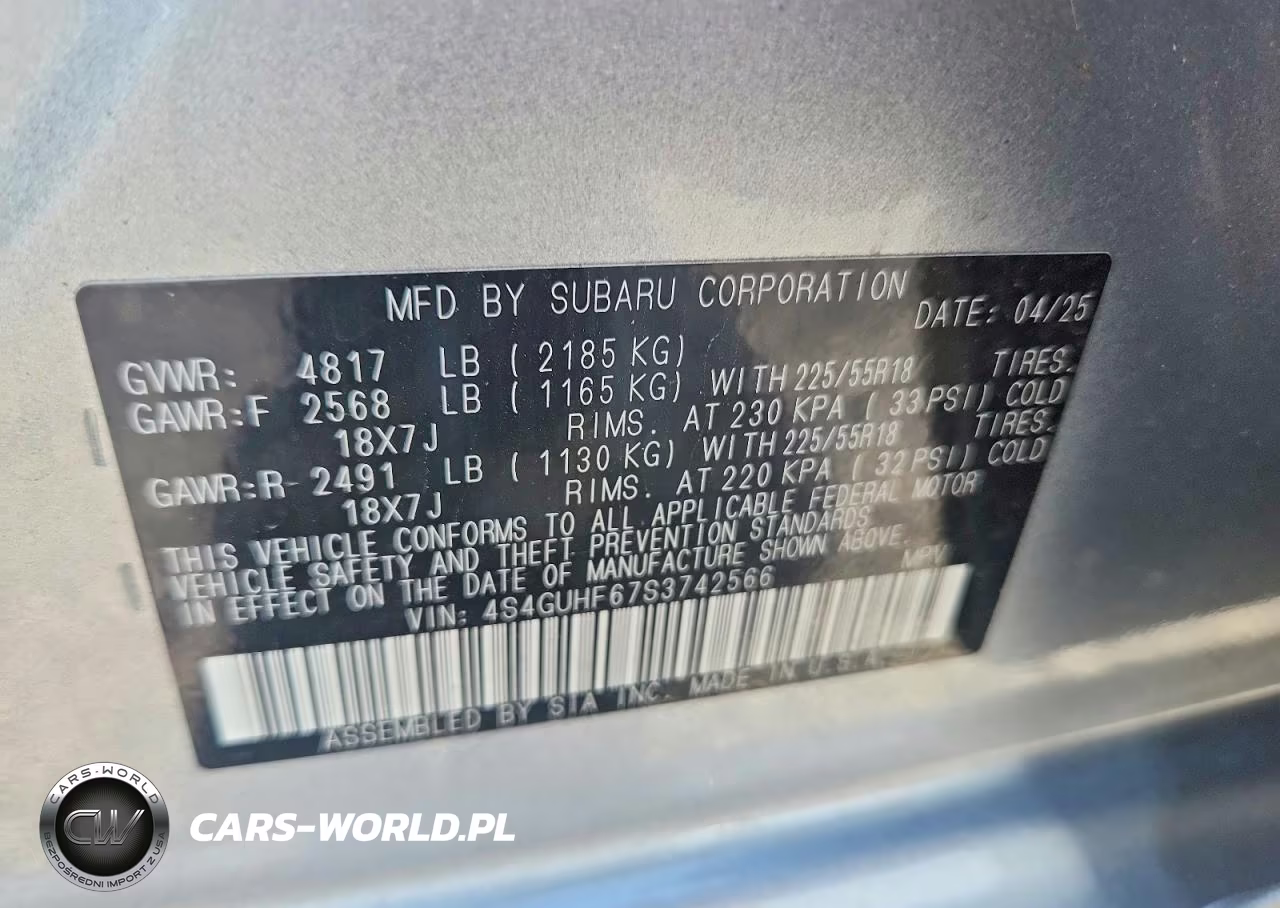 2025 Subaru Crosstrek Sport VIN:4S4GUHF67S3742566 - 12