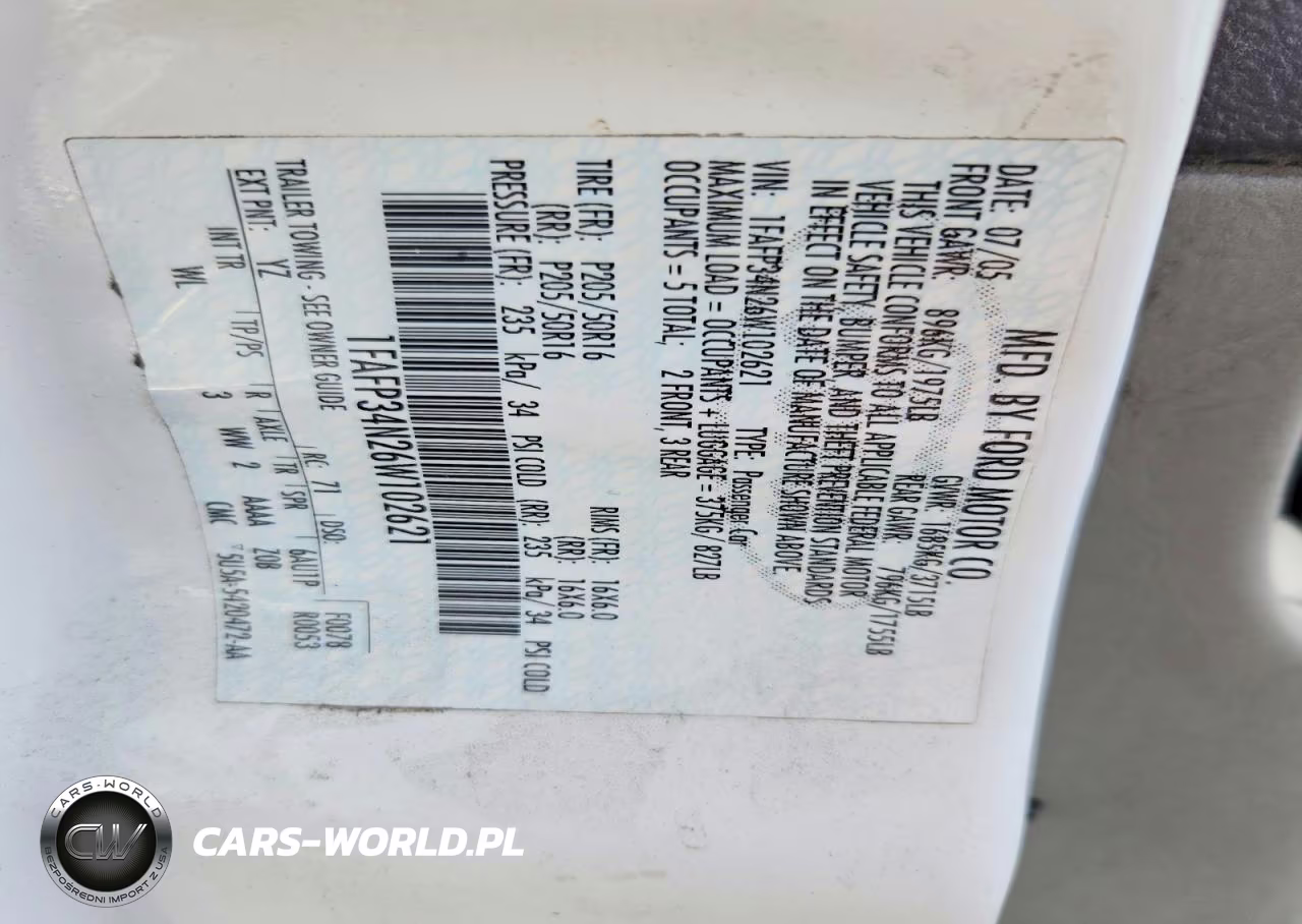 2006 Ford Focus Zx4 VIN:1FAFP34N26W102621 - 12