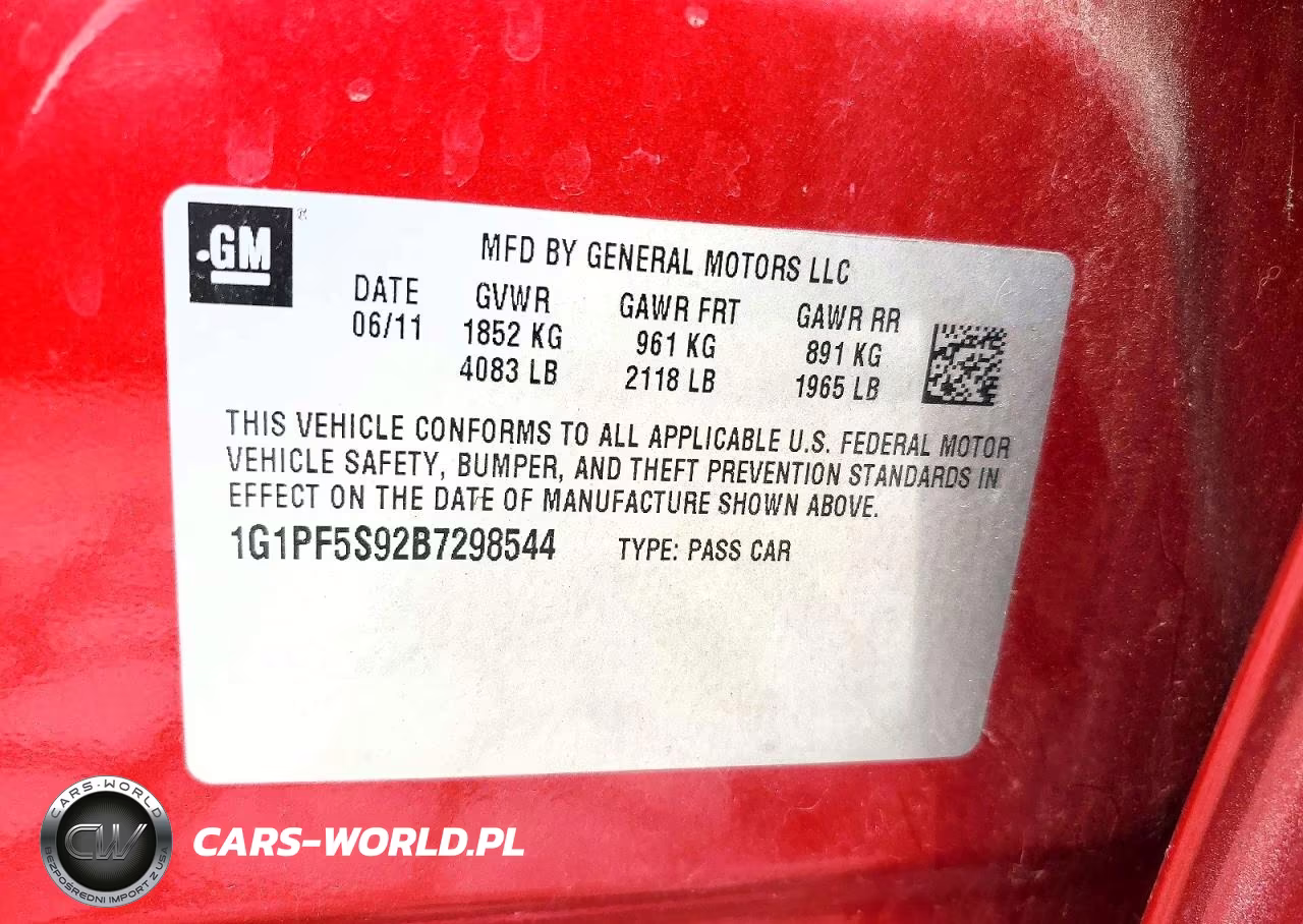 2011 Chevrolet Cruze Lt VIN:1G1PF5S92B7298544 - 12