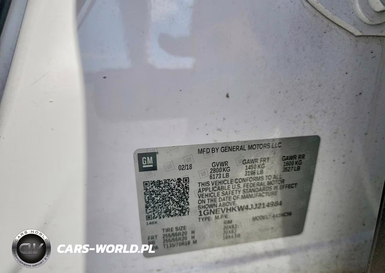 2018 Chevrolet Traverse Lt VIN:1GNEVHKW4JJ214984 - 13