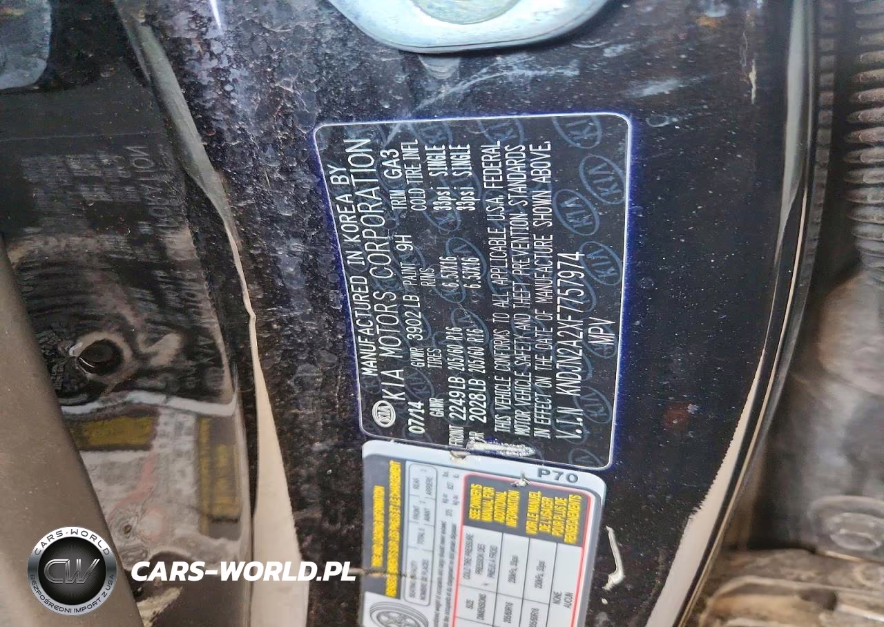 2015 Kia Soul Base VIN:KNDJN2A2XF7757974 - 13