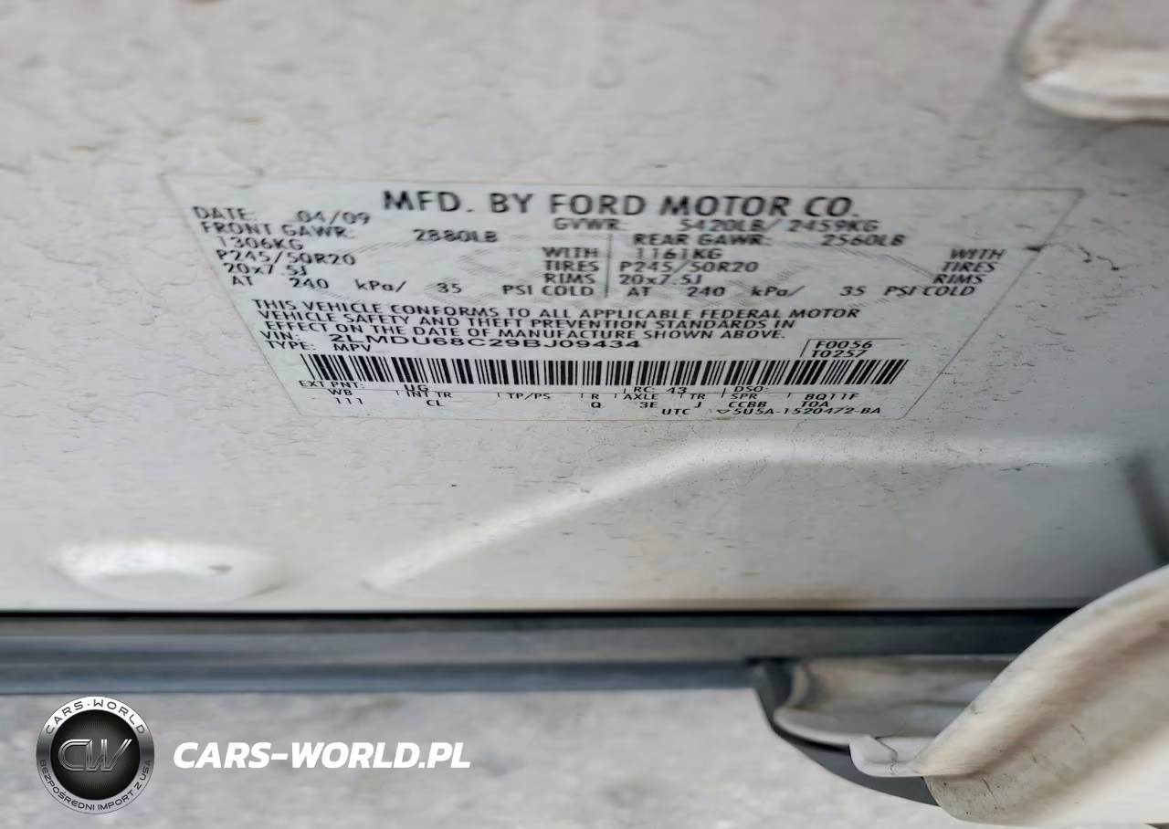 2009 Lincoln Mkx VIN:2LMDU68C29BJ09434 - 13