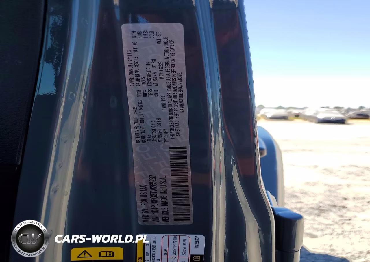 2026 Jeep Wrangler Rubicon VIN:1C4PJXFG2TW265237 - 12