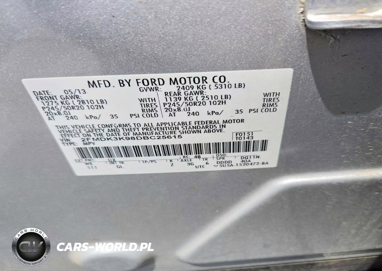 2013 Ford Edge Limited VIN:2FMDK3K98DBC25615 - 13