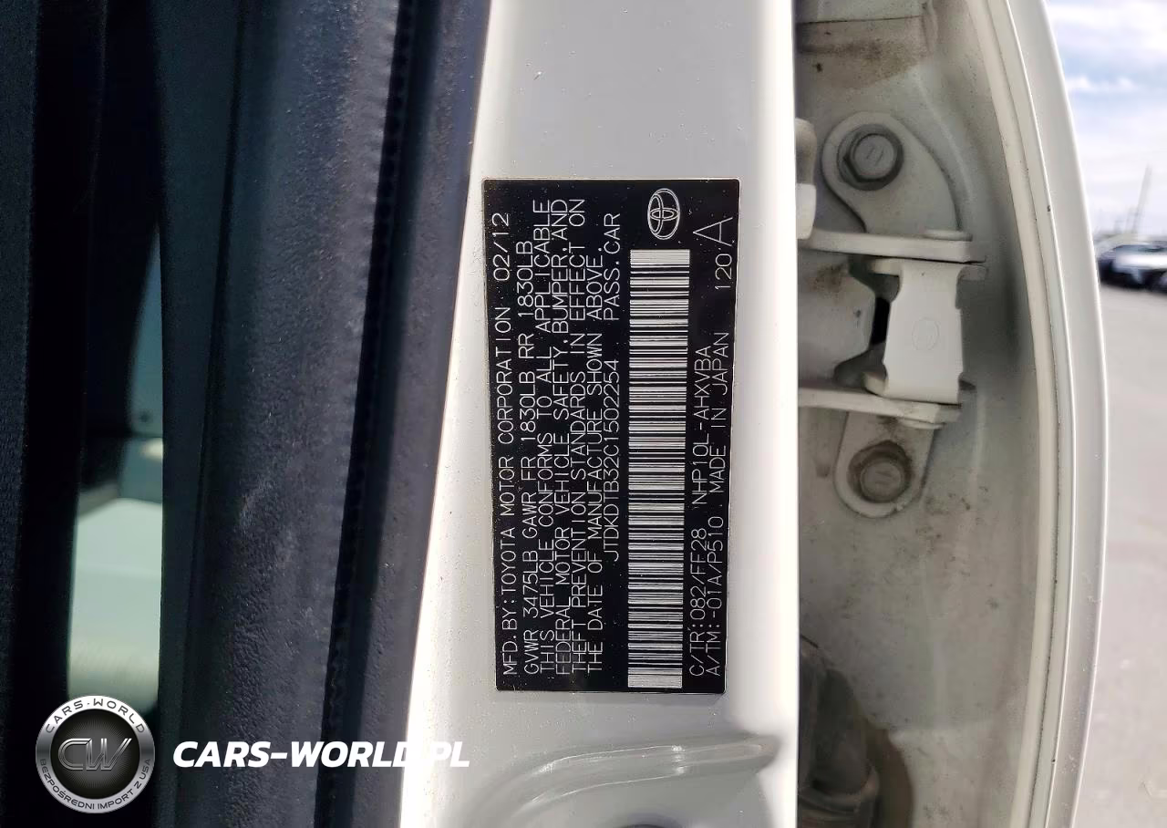 2012 Toyota Prius C Two VIN:JTDKDTB32C1502254 - 12