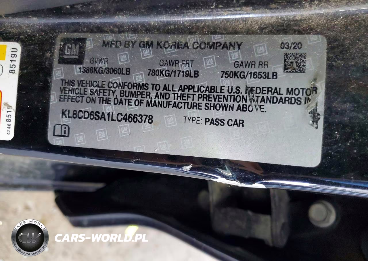 2020 Chevrolet Spark 1Lt VIN:KL8CD6SA1LC466378 - 12