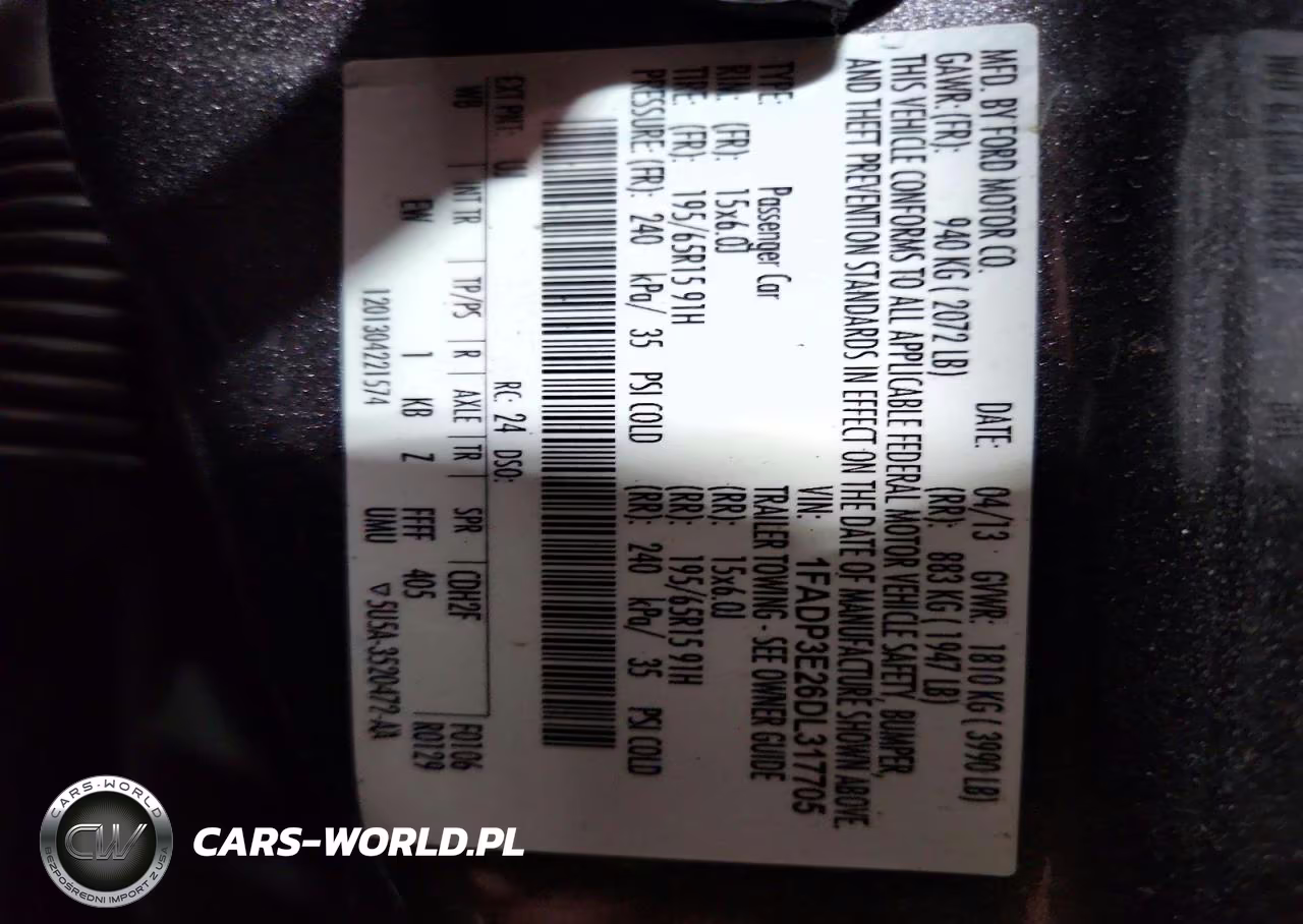 2013 Ford Focus S VIN:1FADP3E26DL317705 - 12