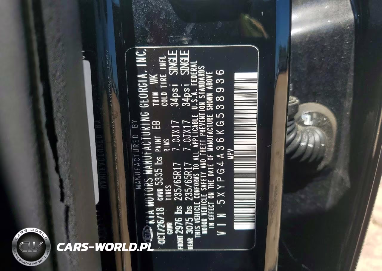 2019 Kia Sorento L VIN:5XYPG4A36KG538936 - 14