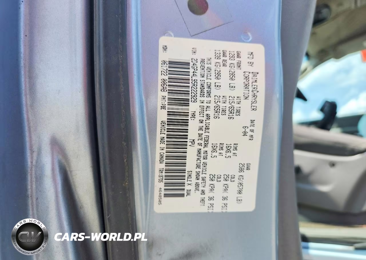 2005 Dodge Grand Caravan Sxt VIN:2D4GP44L95R222929 - 14