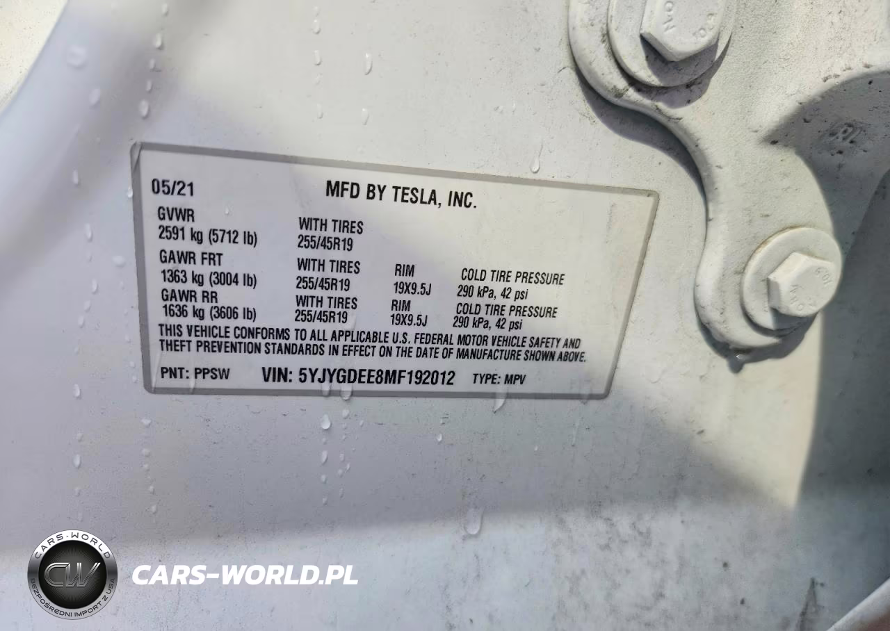 2021 Tesla Model Y VIN:5YJYGDEE8MF192012 - 13