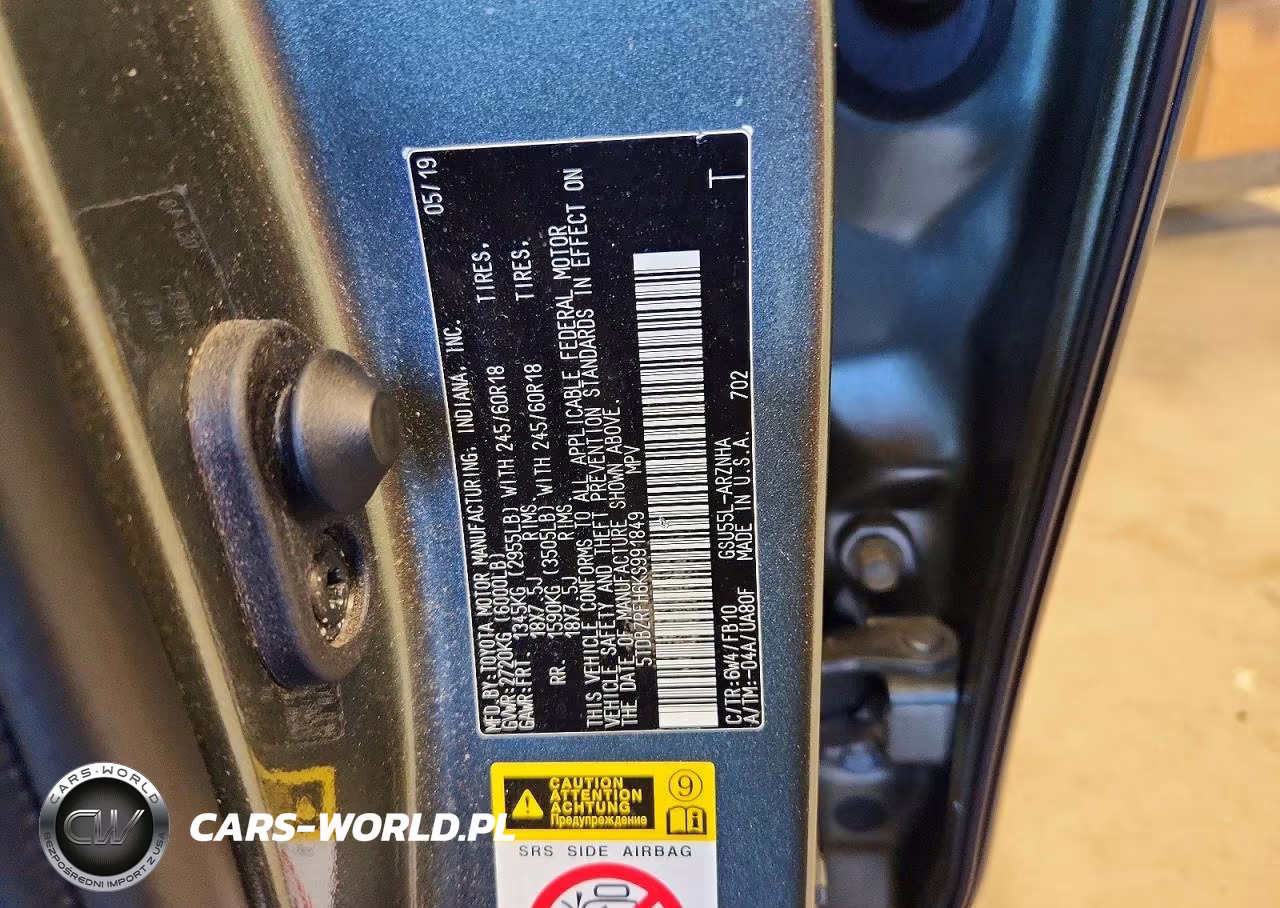 2019 Toyota Highlander Le VIN:5TDBZRFH6KS991849 - 13