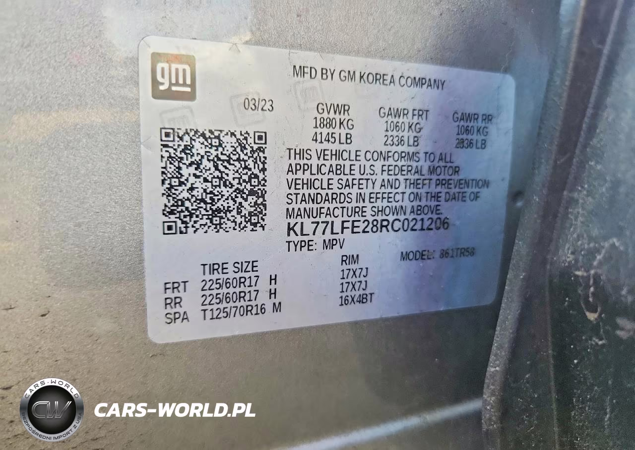 2024 Chevrolet Trax Ls VIN:KL77LFE28RC021206 - 13