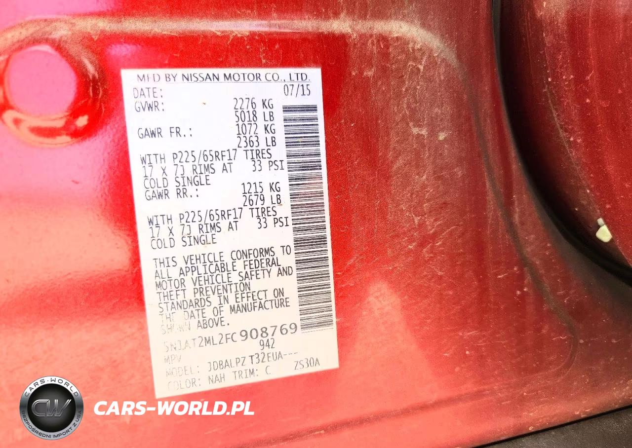 2015 Nissan Rogue S VIN:5N1AT2ML2FC908769 - 13