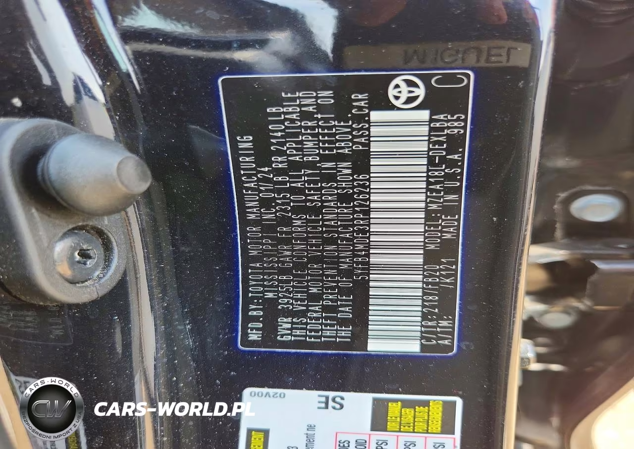 2024 Toyota Corolla VIN:5YFB4MDE3RP126236 - 13