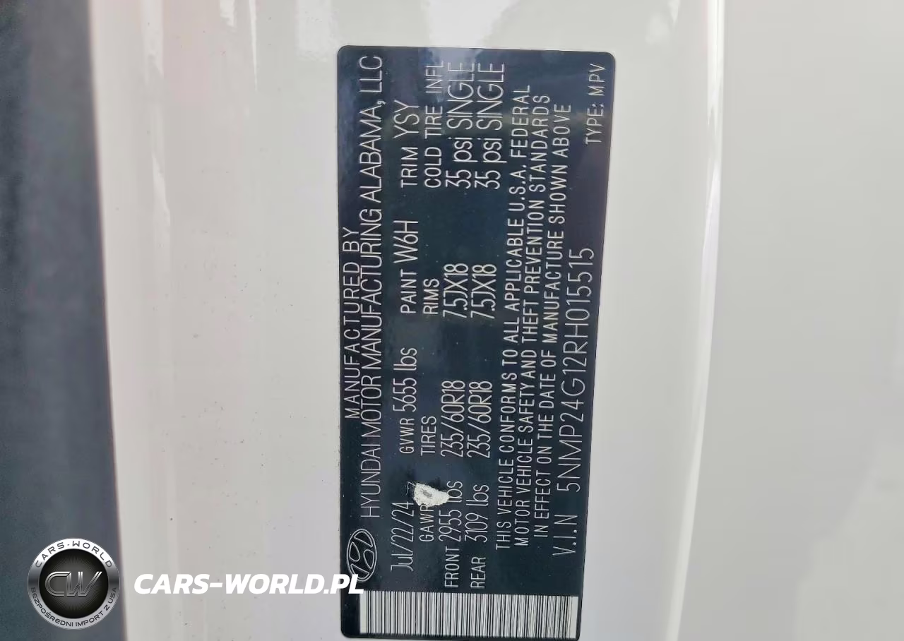 2024 Hyundai Santa Fe Sel VIN:5NMP24G12RH015515 - 13