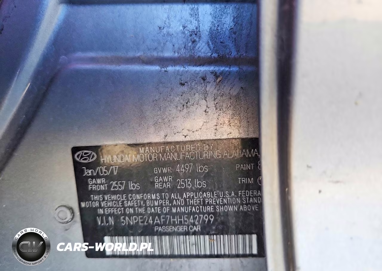 2017 Hyundai Sonata Se VIN:5NPE24AF7HH542799 - 12