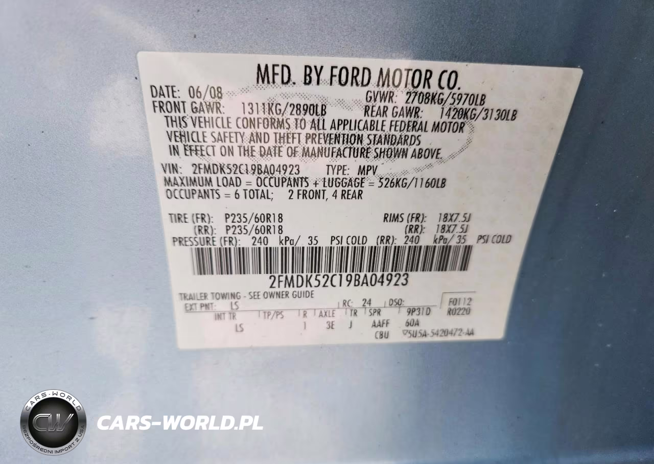 2009 Ford Flex Sel VIN:2FMDK52C19BA04923 - 13