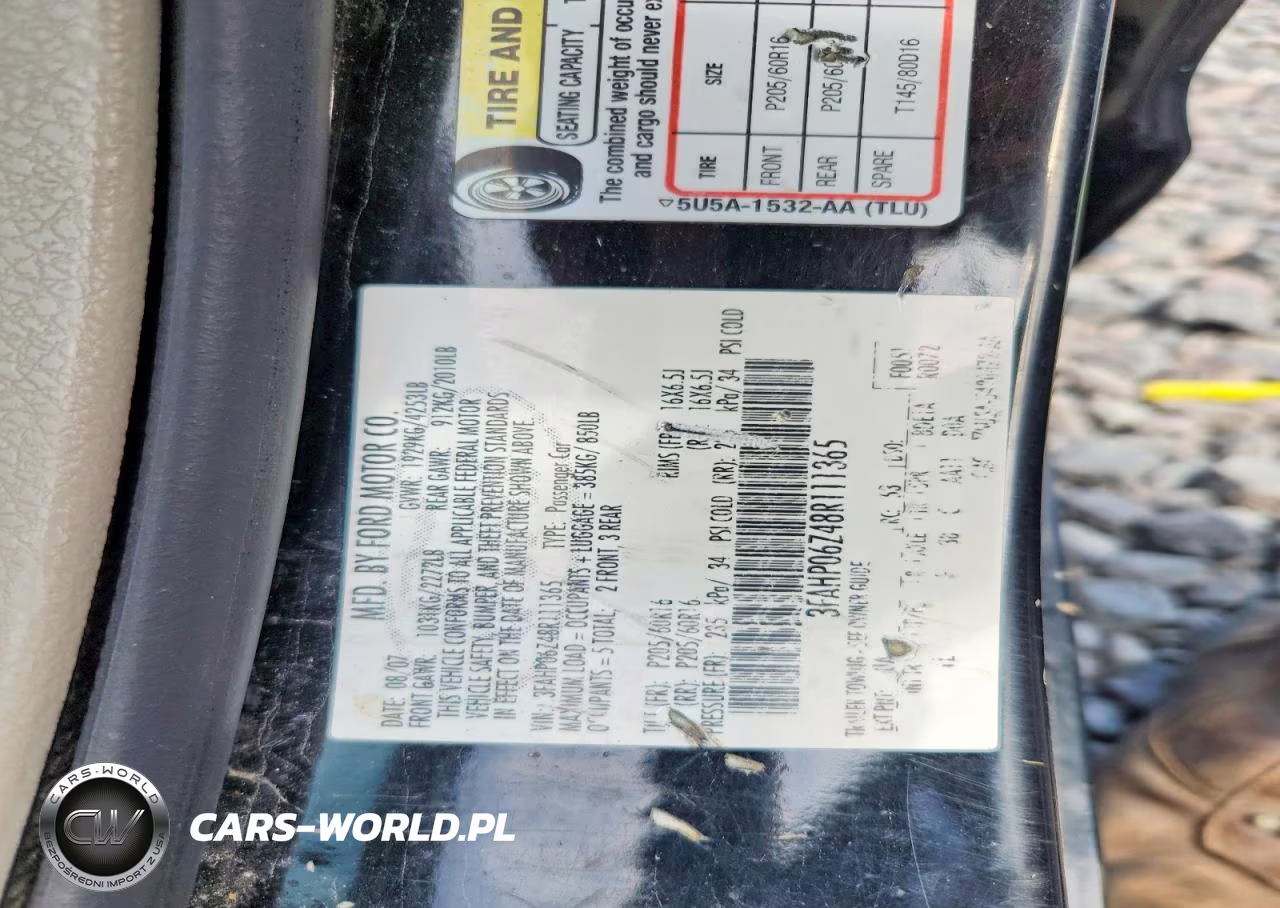 2008 Ford Fusion S VIN:3FAHP06Z48R111365 - 12