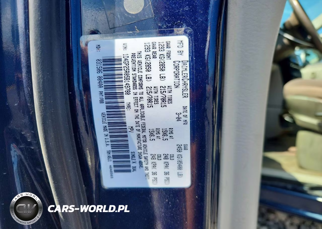 2005 Dodge Caravan Se VIN:1D4GP25R05B149780 - 13