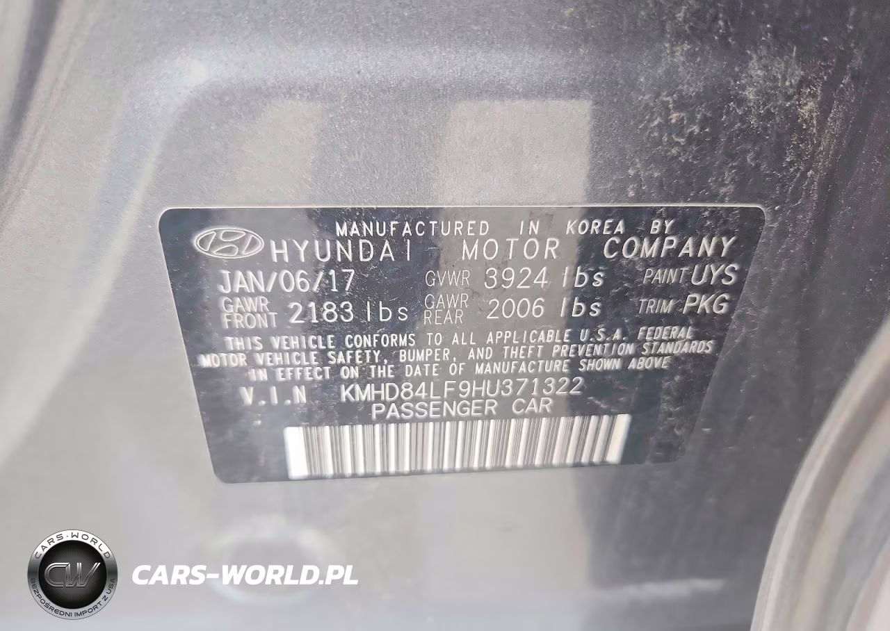 2017 Hyundai Elantra Se VIN:KMHD84LF9HU371322 - 13