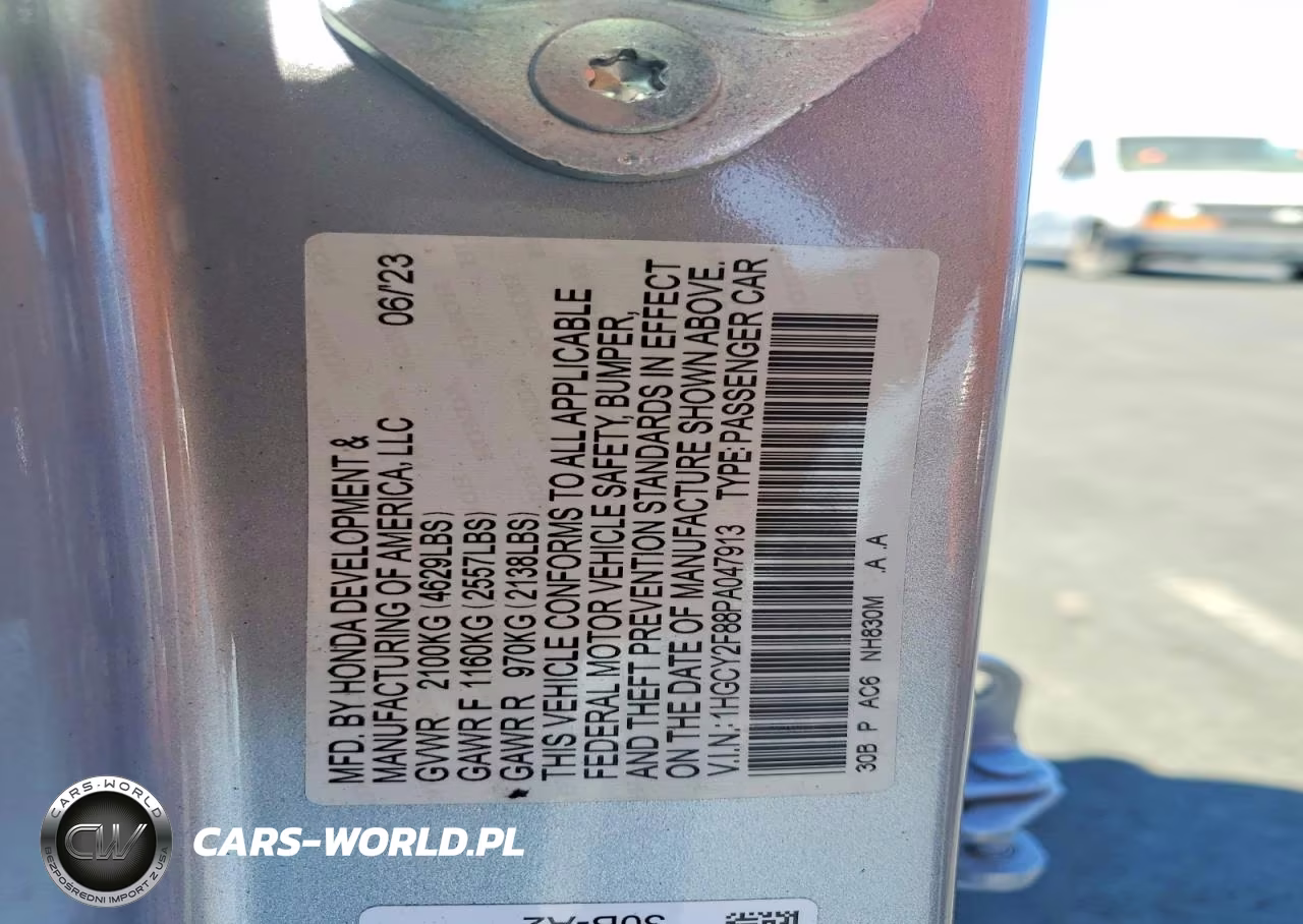 2023 Honda Accord Touring Hybrid VIN:1HGCY2F88PA047913 - 12