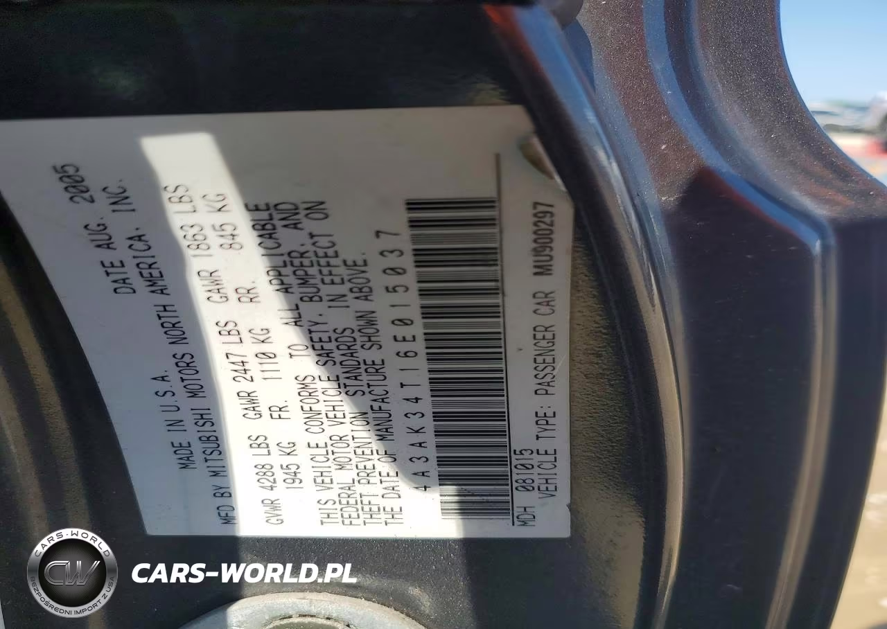 2006 Mitsubishi Eclipse Gt VIN:4A3AK34T16E015037 - 12