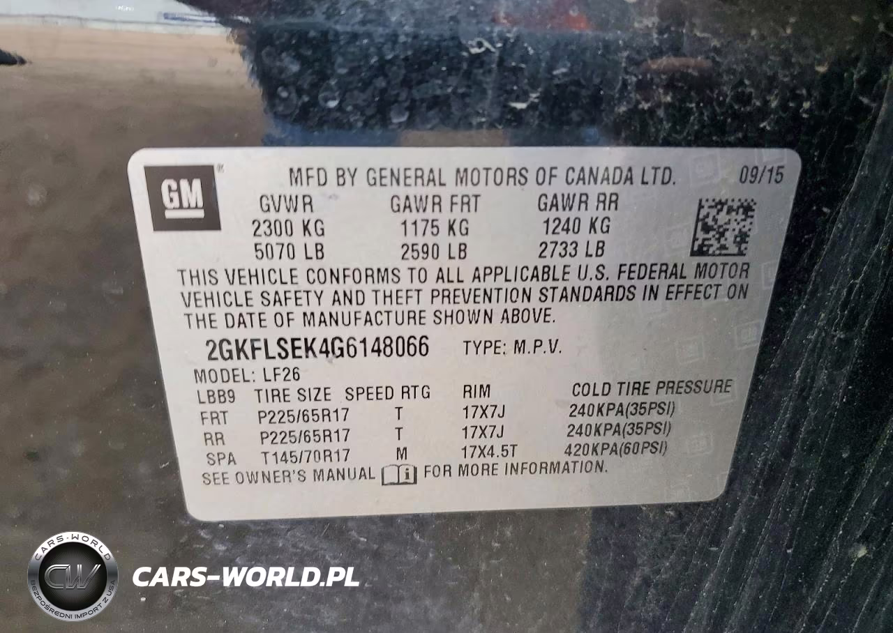 2016 GMC Terrain Sle VIN:2GKFLSEK4G6148066 - 13