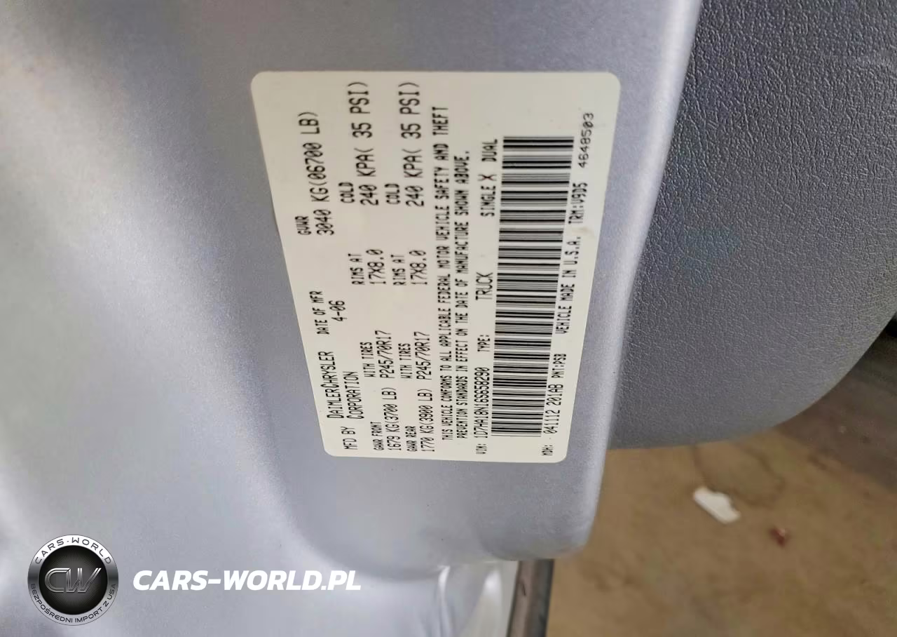 2006 Dodge Ram 1500 St VIN:1D7HA18N16S658290 - 12