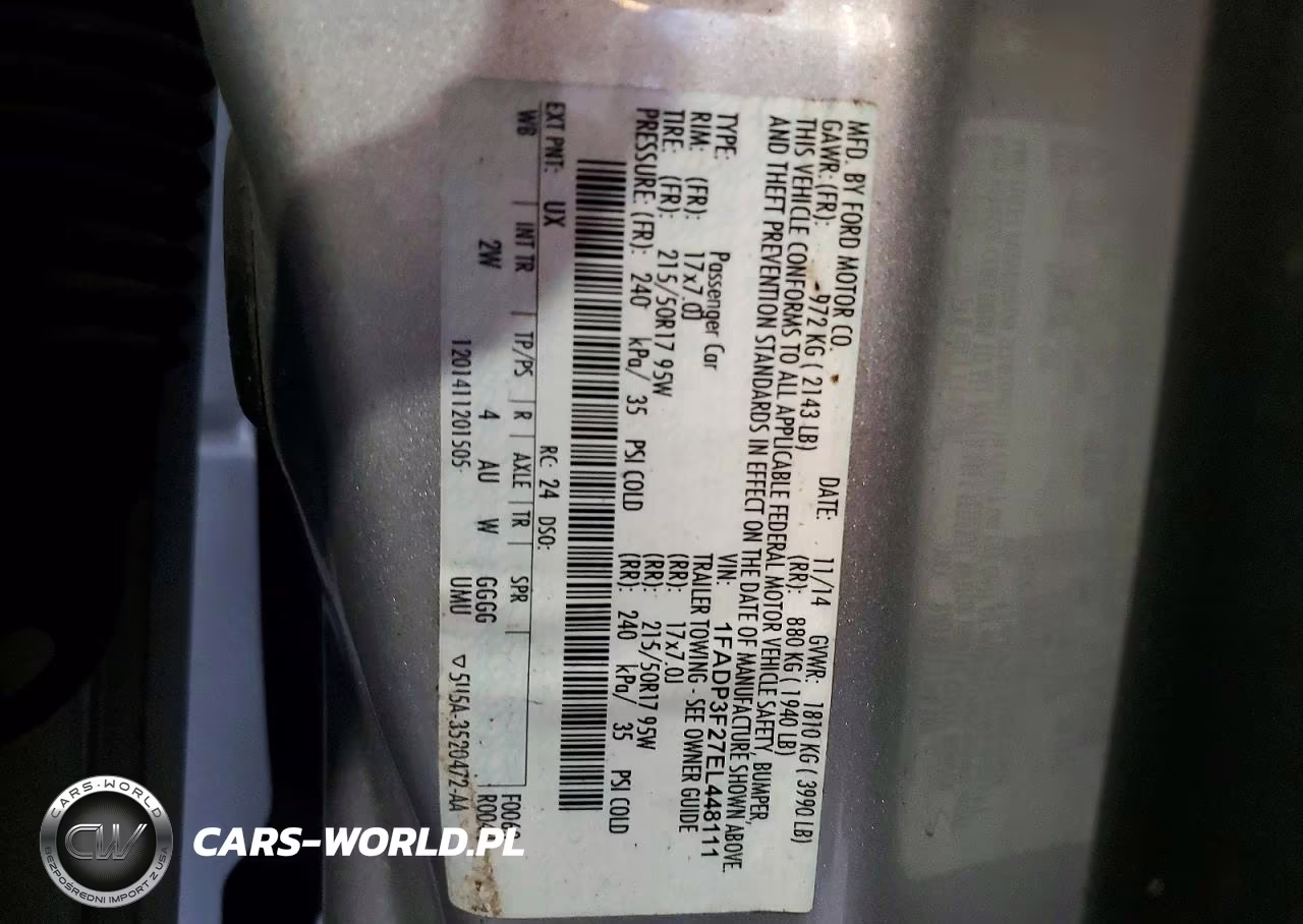 2014 Ford Focus Se VIN:1FADP3F27EL448111 - 12