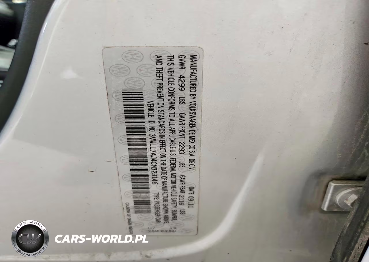 2012 Volkswagen Jetta Tdi VIN:3VWLL7AJ4CM323146 - 12