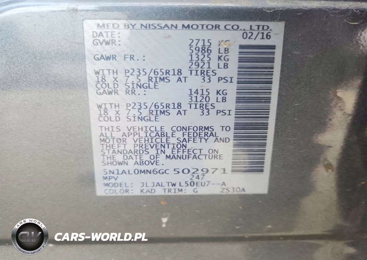 2016 Infiniti Qx60 Base VIN:5N1AL0MN6GC502971 - 13