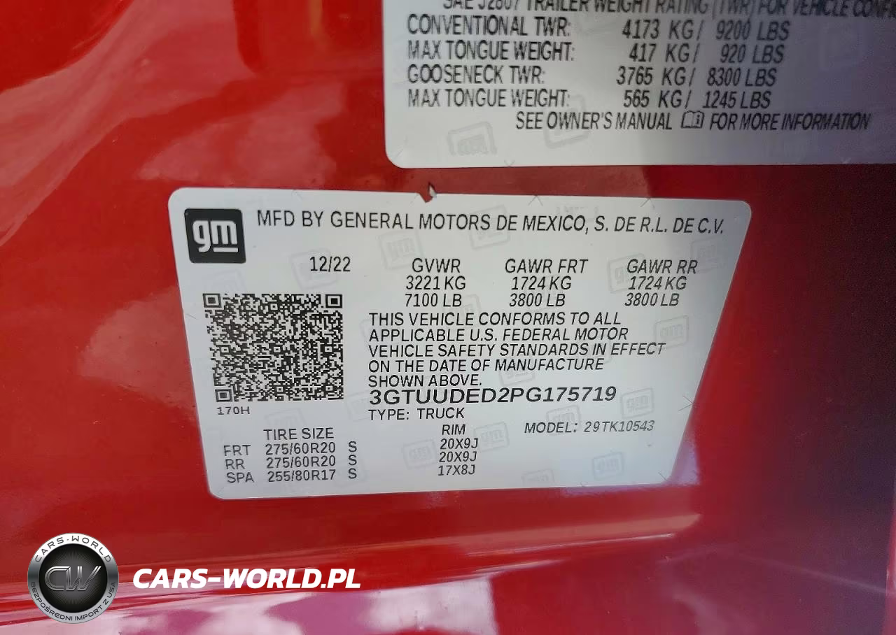 2023 GMC Sierra K1500 Slt VIN:3GTUUDED2PG175719 - 13