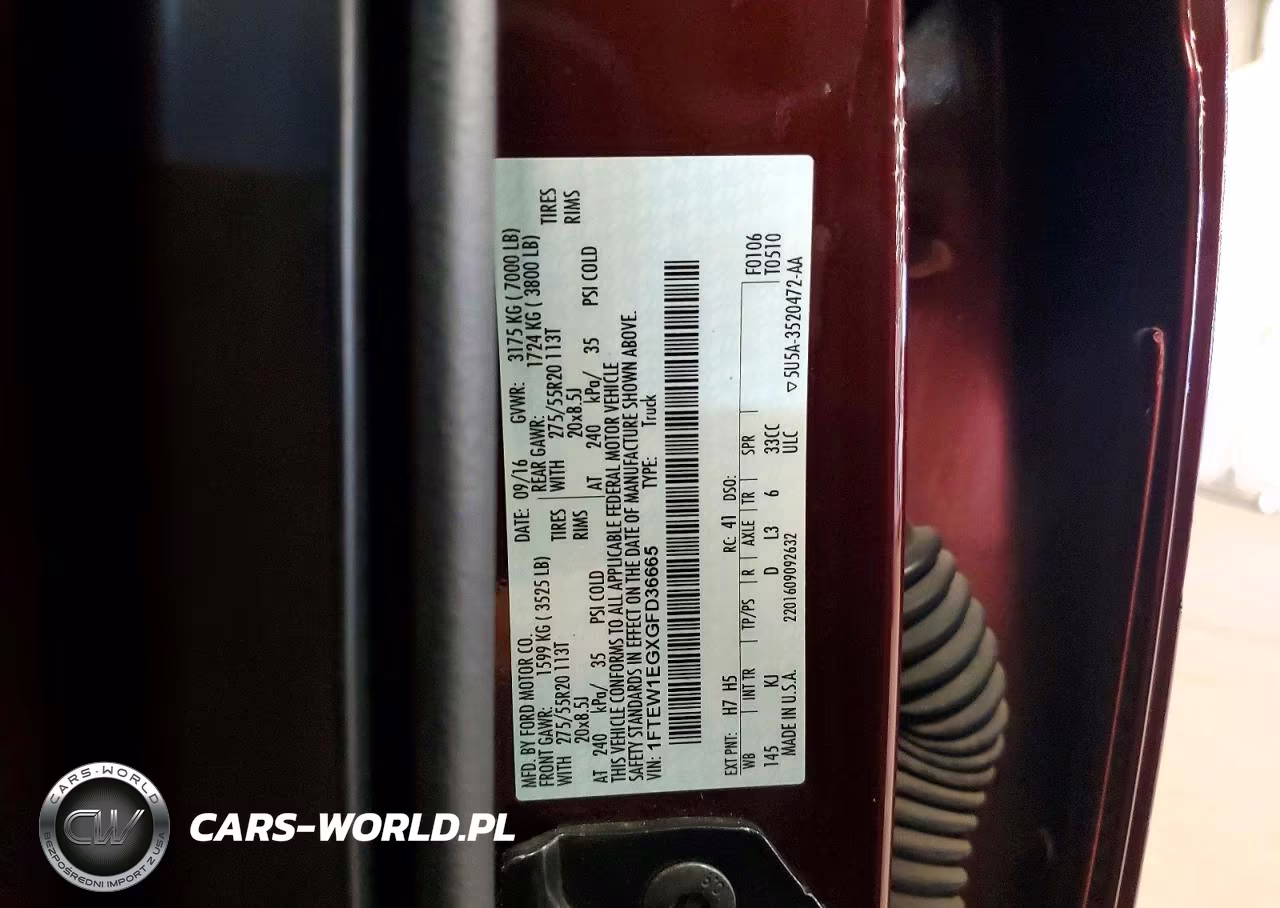2016 Ford F150 Supercrew VIN:1FTEW1EGXGFD36665 - 12